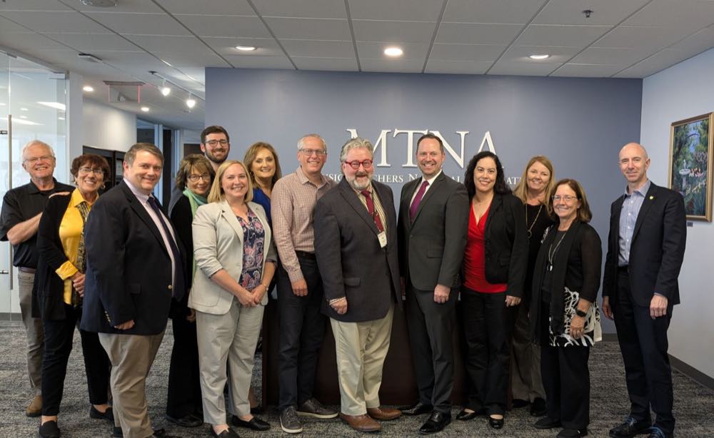 Cyndie Caruth with the MTNA Board of Directors